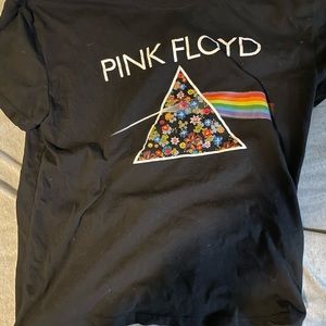 pink floyd embroidered tee